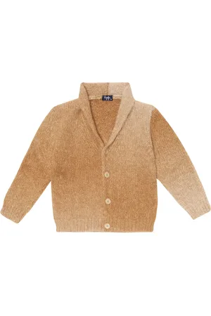 Il gufo Cardigan Dégradé in misto alpaca