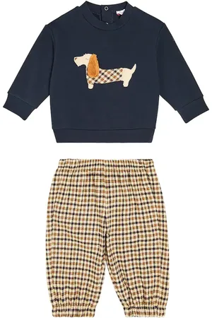 Il gufo Baby - Felpa e pantaloni in misto cotone