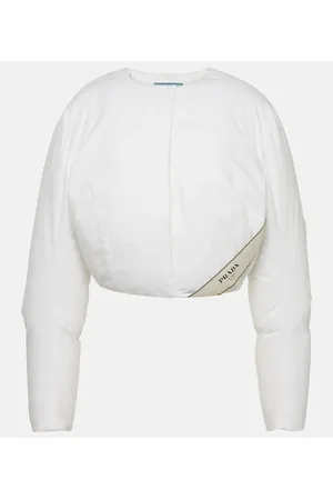 Prada Piumino cropped in cotone