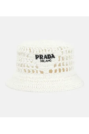 Prada Cappello da pescatore effetto rafia