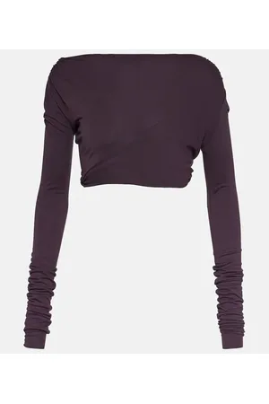 Rick Owens Lilies - Top cropped in jersey