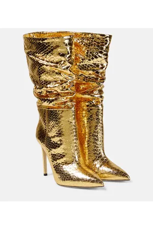 PARIS TEXAS Stivali in pelle metallizzata