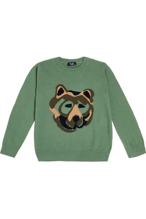Il gufo Pullover in jacquard di lana