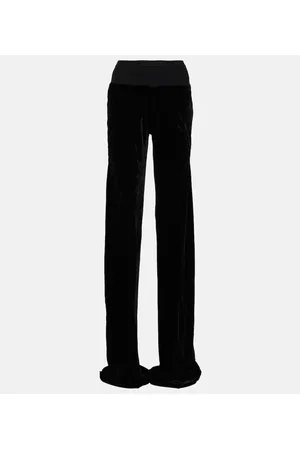 Rick Owens Pantaloni a gamba larga in velluto