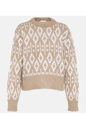 Brunello Cucinelli Pullover in jacquard di cashmere