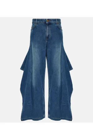 Burberry Jeans a gamba larga e vita alta