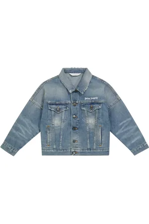 Palm Angels Giacca di jeans con logo