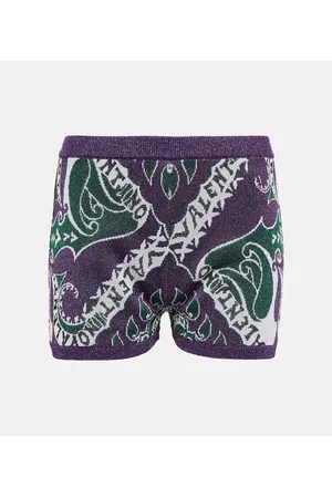 VALENTINO Shorts a vita alta con stampa