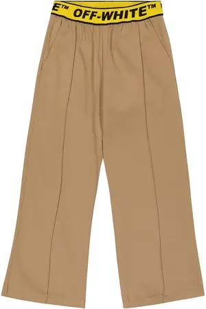 OFF-WHITE Pantaloni chino in cotone con logo