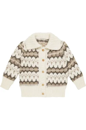 The New Society Cardigan Theo in misto lana e alpaca