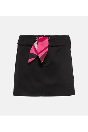 Puccini Minigonna in gabardine di cotone