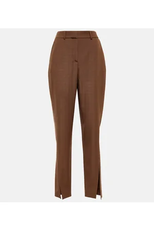 Balmain Pantaloni tapered in lana
