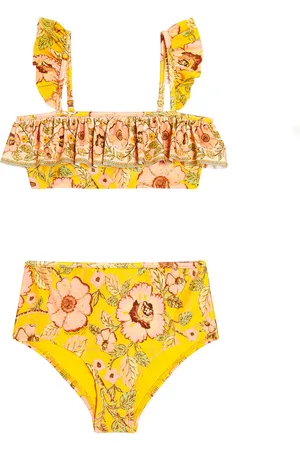 ZIMMERMANN Bikini Junie con stampa e ruches