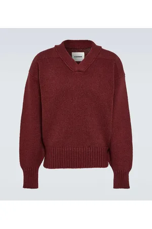 Jil Sander Pullover in cotone e lana