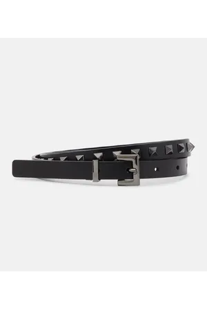 VALENTINO GARAVANI Cintura slim Rockstud in pelle