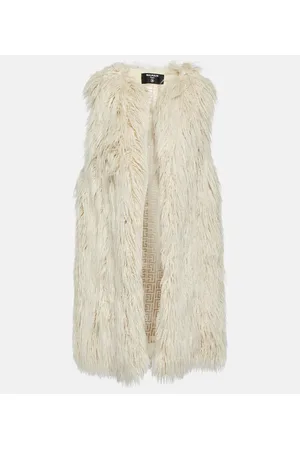 Balmain Gilet in pelliccia sintetica