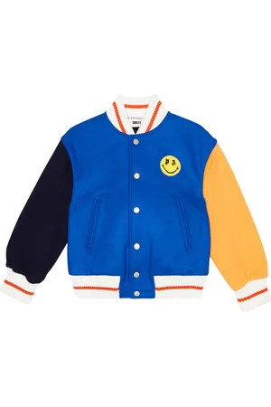 Palm Angels Giacca varsity in misto lana color-block