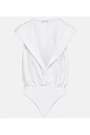 Alaïa Alaïa Body in cotone con cappuccio