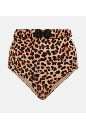 JOHANNA ORTIZ Slip bikini con stampa leopardata
