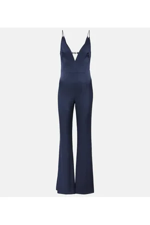 GALVAN Jumpsuit Avedon Globe in crêpe di raso