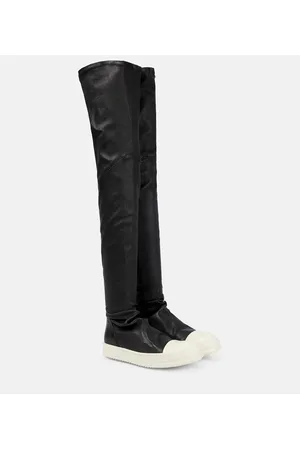 Rick Owens Stivali cuissardes Stocking in pelle