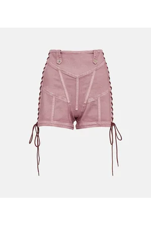 Jean Paul Gaultier X KNWLS - Shorts di jeans a vita alta