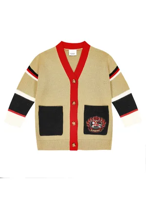 Burberry Cardigan in lana a righe