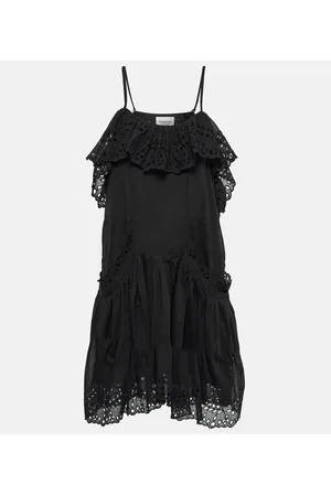 Marant Etoile Miniabito Keoly in cotone con volant