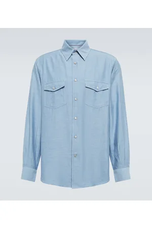 Loro Piana Camicia Thomas in cotone e cashmere