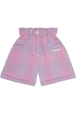 OFF-WHITE Shorts paperbag in seersucker di cotone