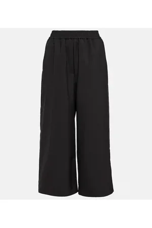 Loewe Pantaloni culottes a vita alta in lana