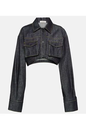 The Mannei Blazer cropped Gudari di jeans