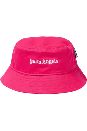Palm Angels Cappello da pescatore in canvas con logo