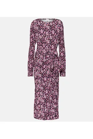 Marant Etoile Abito midi Lissy in jersey con stampa