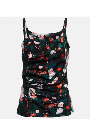 Paco rabanne Top a fiori con ruches