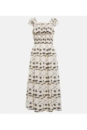 Altuzarra Abito midi in misto seta