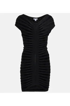 Alaïa Alaïa Miniabito con scollo bardot