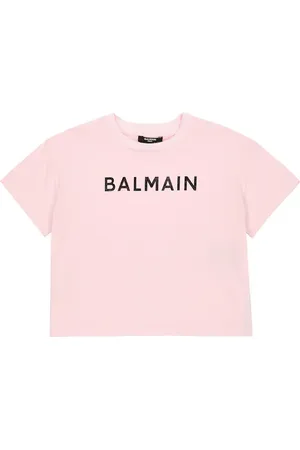 Balmain T-shirt in jersey di cotone con logo