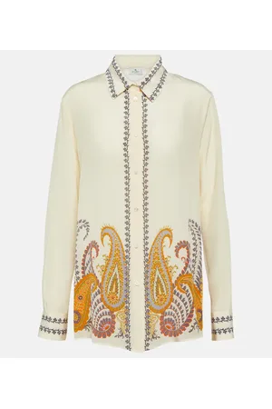 Etro Blusa in seta con stampa paisley