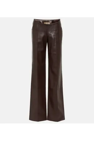 AYA MUSE Pantaloni a gamba larga in similpelle