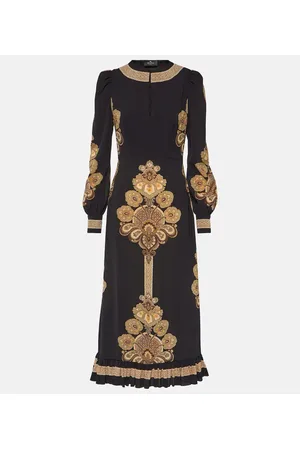 Etro Abito midi con stampa floreale