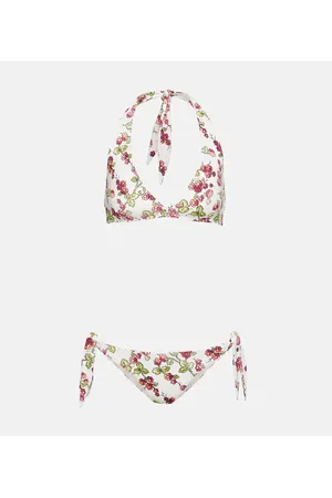 Etro Bikini con scollo all’americana e stampa