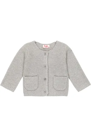 Il gufo Baby - Cardigan in lana vergine
