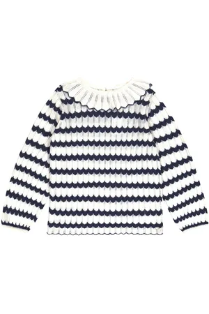 Tartine Et Chocolat Pullover in cotone traforato
