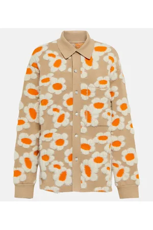 Jacquemus Cardigan Neve con motivo floreale