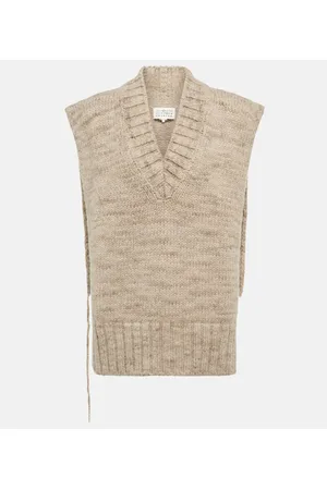 Maison Margiela Gilet in alpaca, cotone e lana