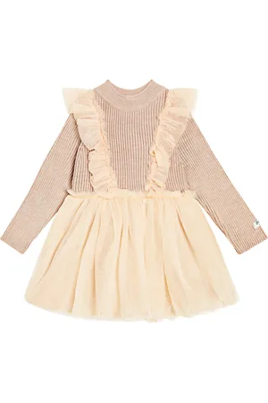 Donsje Baby - Abito Flovos in misto lana e tulle