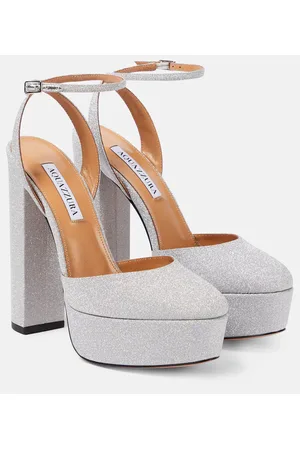 Aquazzura Pumps con glitter e plateau