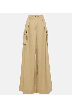 CO Pantaloni cargo a gamba larga in twill