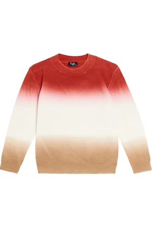 Il gufo Pullover Gradient in lana vergine